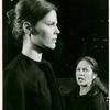 Pamela Payton-Wright and Colleen Dewhurst in the stage production Mourning Becomes Electra