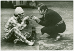 Paul Rudd and Richard Venture in the stage production The National Health