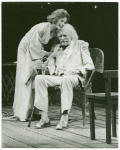 Dorothy McGuire and William Roerick in the stage production The Night of the Iguana