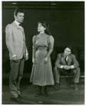 Clinton Kimbrough, Jane McArthur, and John Beal in the stage production Our Town