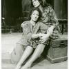 Colleen Dewhurst and Betty Miller in the stage production The Queen and the Rebels