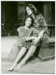 Colleen Dewhurst and Betty Miller in the stage production The Queen and the Rebels