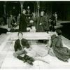 Paul Rudd (foreground), Pamela Payton-Wright (foreground), and others in the stage production Romeo and Juliet