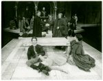 Paul Rudd (foreground), Pamela Payton-Wright (foreground), and others in the stage production Romeo and Juliet
