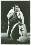 Christopher Plummer (top) in the stage production The Royal Hunt of the Sun