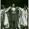 Clayton Corbin (center) in the stage production The Royal Hunt of the Sun