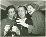 Betty Miller and Geraldine Page with unidentified award
