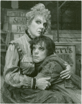 Beth Fowler and Eddie Korbich in the stage production Sweeney Todd