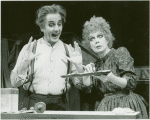 Bob Gunton and Beth Fowler in the stage production Sweeney Todd