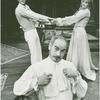 Eli Wallach, Ben Masters, and Diana van der Vlis in the stage production The Waltz of the Toreadors