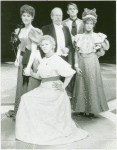 Lise Hilboldt, Uta Hagen, Stefan Gierasch, John David Cullum, and Amanda Plummer in the stage production You Can Never Tell