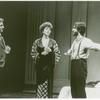 Robert LuPone, Linda Thorson, and Bronson Pinchot in the stage production Zoya's Apartment