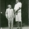 Menasha Skulnik and Louis Gossett in the stage production The Zulu and the Zayda