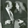 Director Arvin Brown and Geraldine Fitzgerald at opening night