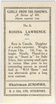 Rosina Lawrence.