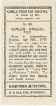 Ginger Rogers.