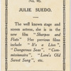 Julie Suedo.