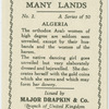 Algeria.