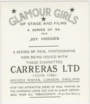 Joy Hodges.