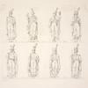 Statuary created for the Arc de Triomphe by Dardel, Moutoni, Bridan, DuMont, Taunnay, Corbet, Faucou, et Chinard