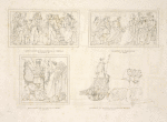 Capitulation de Ballestéros a Campillo, par Petitot fils; Reddition de Pampelune, par Raggi; Bas-relief de la voûte de milieu, par LeSueur; Quadrige et statue de la Restauration, par Le Bron. Rosio.