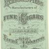 Advertising card with Kerbs & Spiess name and address