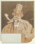 Man in tophat smoking cigar