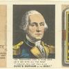 Duke of Durham Tobacco card with Geo. Washington