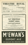 Program for production of Long Day's Journey into Night at the Theatre Royal, New Castle-on-Tyne