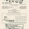 Program for production of Long Day's Journey into Night at the Wilbur Theatre, Boston