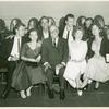 Thornton Wilder (center) with actors