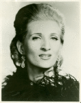 Early headshot of Patricia Brooks, Ted Mann's wife