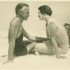 Eugene O'Neill and his wife, Carlotta Monterey O'Neill at Beacon Farm, Long Island