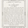 No. 4 Iron shot - A.G. Beck.