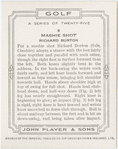 Mashie shot - Richard Burton.