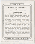 Pitch and run shot - Allan Dailey.