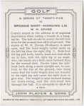 Brassie shot - hanging lie - W. H. Davis.