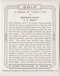 Bunker shot - C. S. Denny.