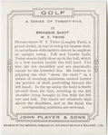 Brassie shot - W. T. Twine.