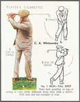 No. 1 Iron full shot - C. A. Whitcombe.