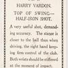 Harry Vardon. Top of swing- half-iron shot.