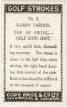 Harry Vardon. Top of swing- half-iron shot.