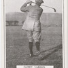 Harry Vardon. Finish of swing after drive.