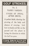 Harry Vardon. Finish of swing after drive.