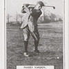 Harry Vardon. Top of swing - brassie shot.