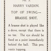 Harry Vardon. Top of swing - brassie shot.