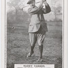 Harry Vardon. Finish of swing - full iron shot.