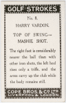 Harry Vardon. Top of swing - mashie shot.
