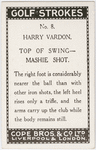 Harry Vardon. Top of swing - mashie shot.