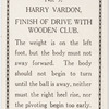Harry Vardon. Finish of Drive with wooden club.